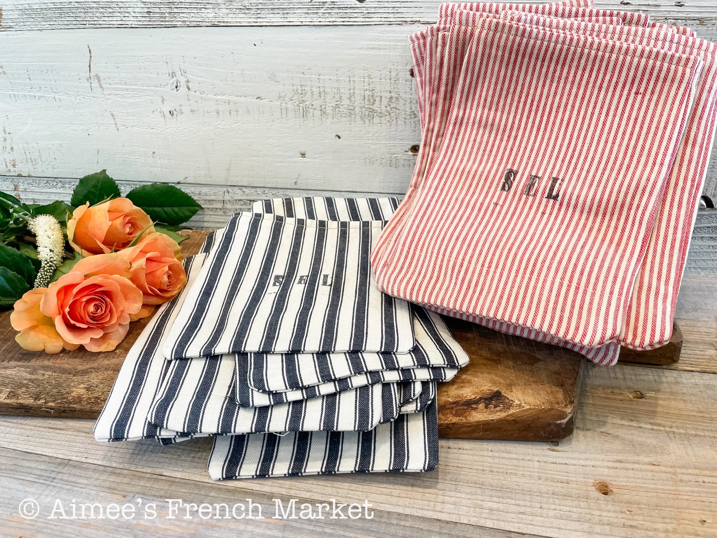 75% off - Vintage Salt Sacks
