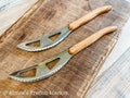 Pizza Knives with Olive Wood Handles - Made in "The Knife Capital of France" -  Set of 2