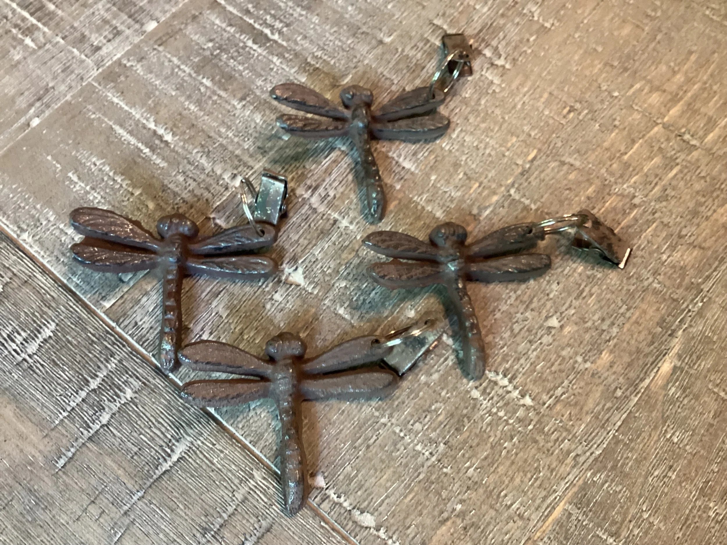 French Table Cloth Weights, Set of 4, Lavender, Cicadas or Dragonfly
