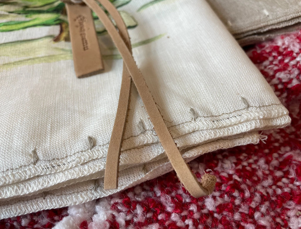 Beautiful Fine Linen Table Runners with Artist's Winter Tree