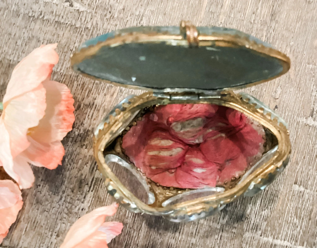 Vintage Paris Souvenir Ormolu Jewelry Box, c. 1890-1900 - #22 - Eiffel Tower