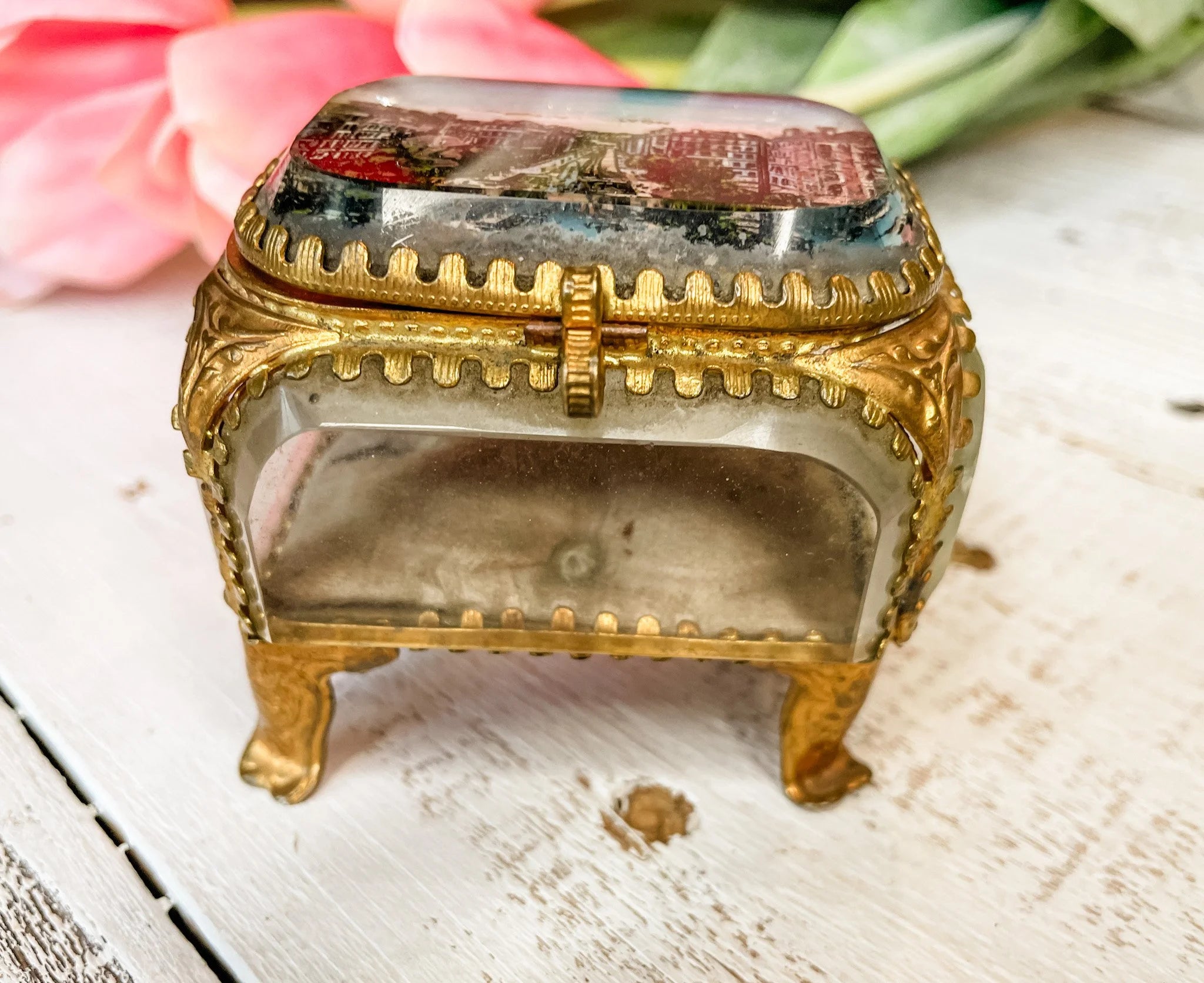 Vintage Parisian Souvenir Jewelry Box, c. 1890-1900 - Lyon, #20