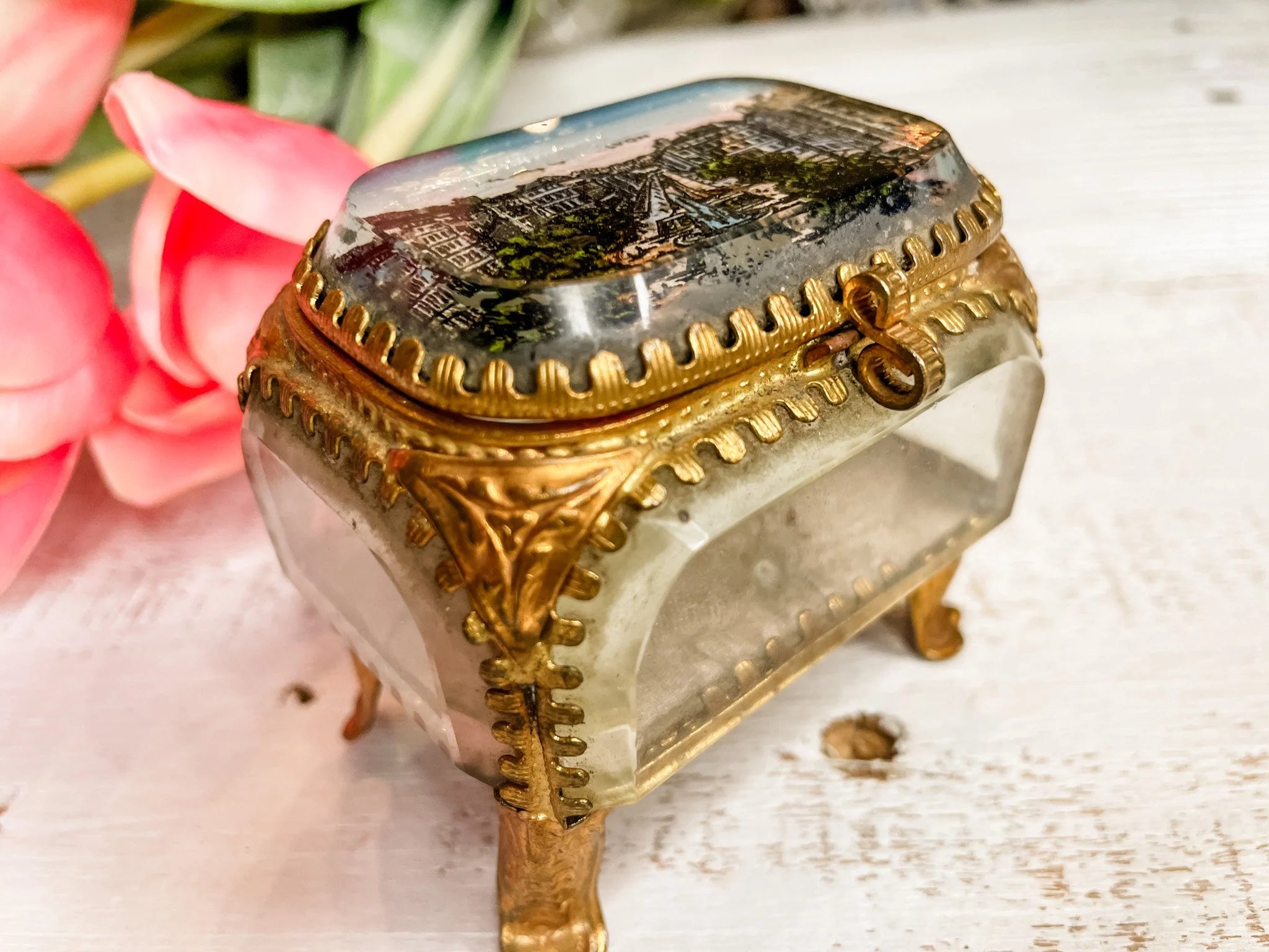 Vintage Parisian Souvenir Jewelry Box, c. 1890-1900 - Lyon, #20