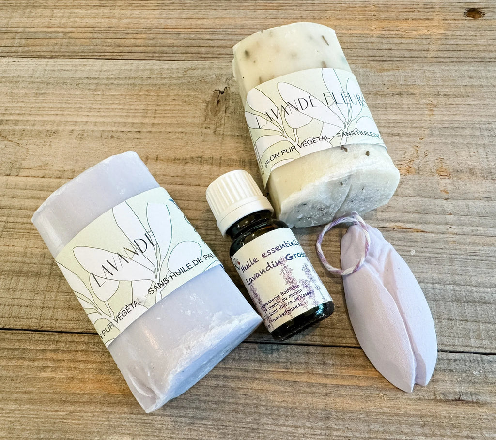50% off Selected Scents - French Soap and Lavender Oil Set - Handmade in France, Organic