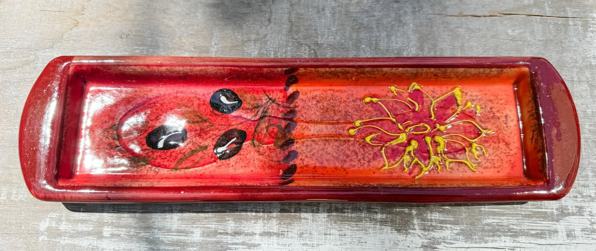 French Lavender Cracker Dish, Charcuterie/Appetizer Plate or Spoon Rest