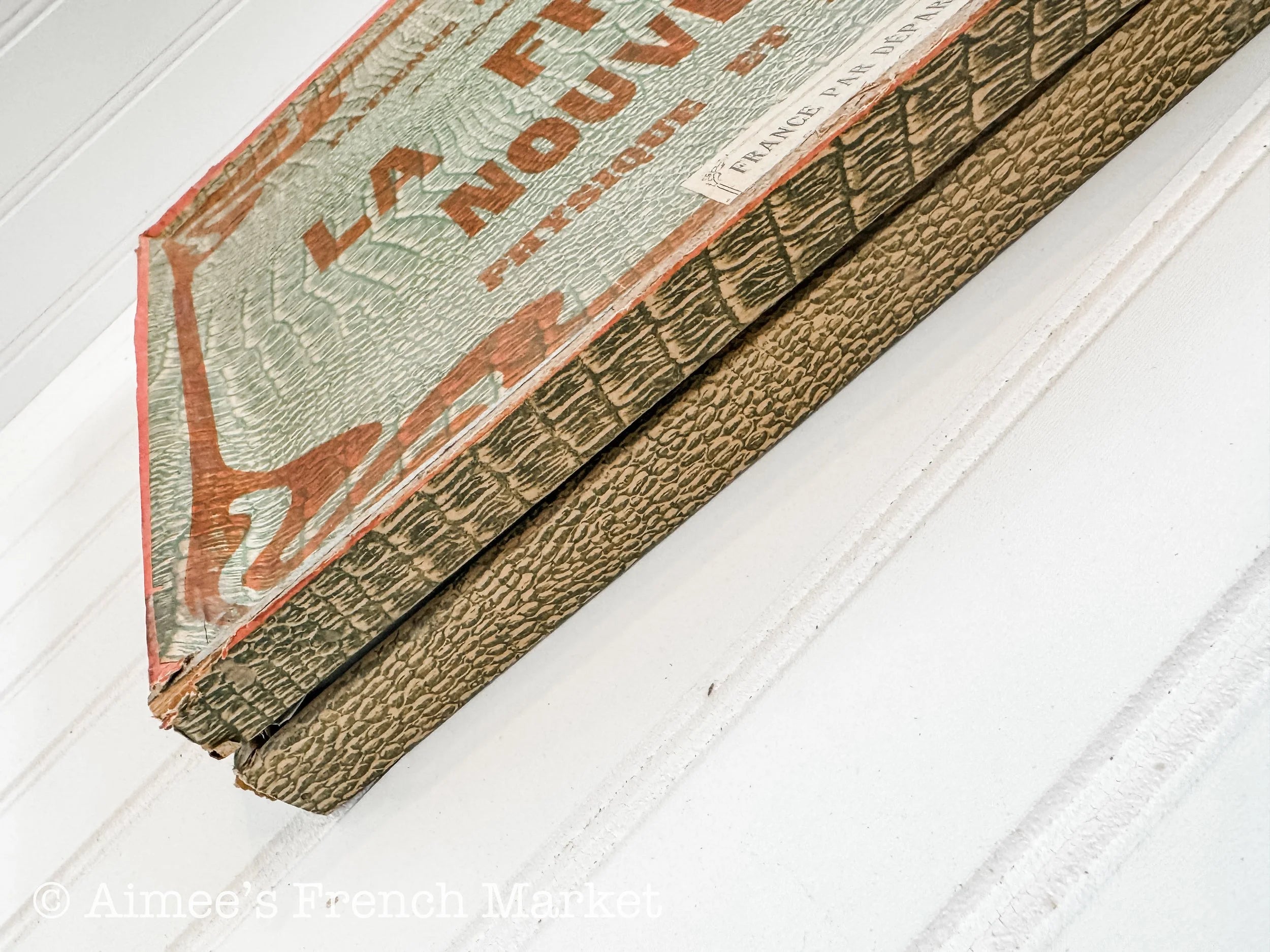La France Nouvelle Antique Puzzle Map of France - Wood, c. 1918
