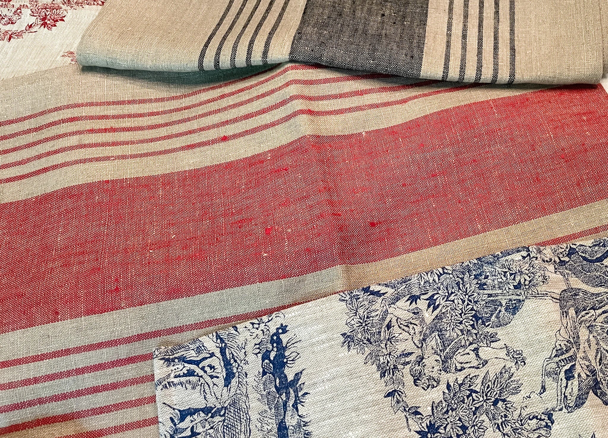 French Linen Placemats - Handmade in France - Set of 6