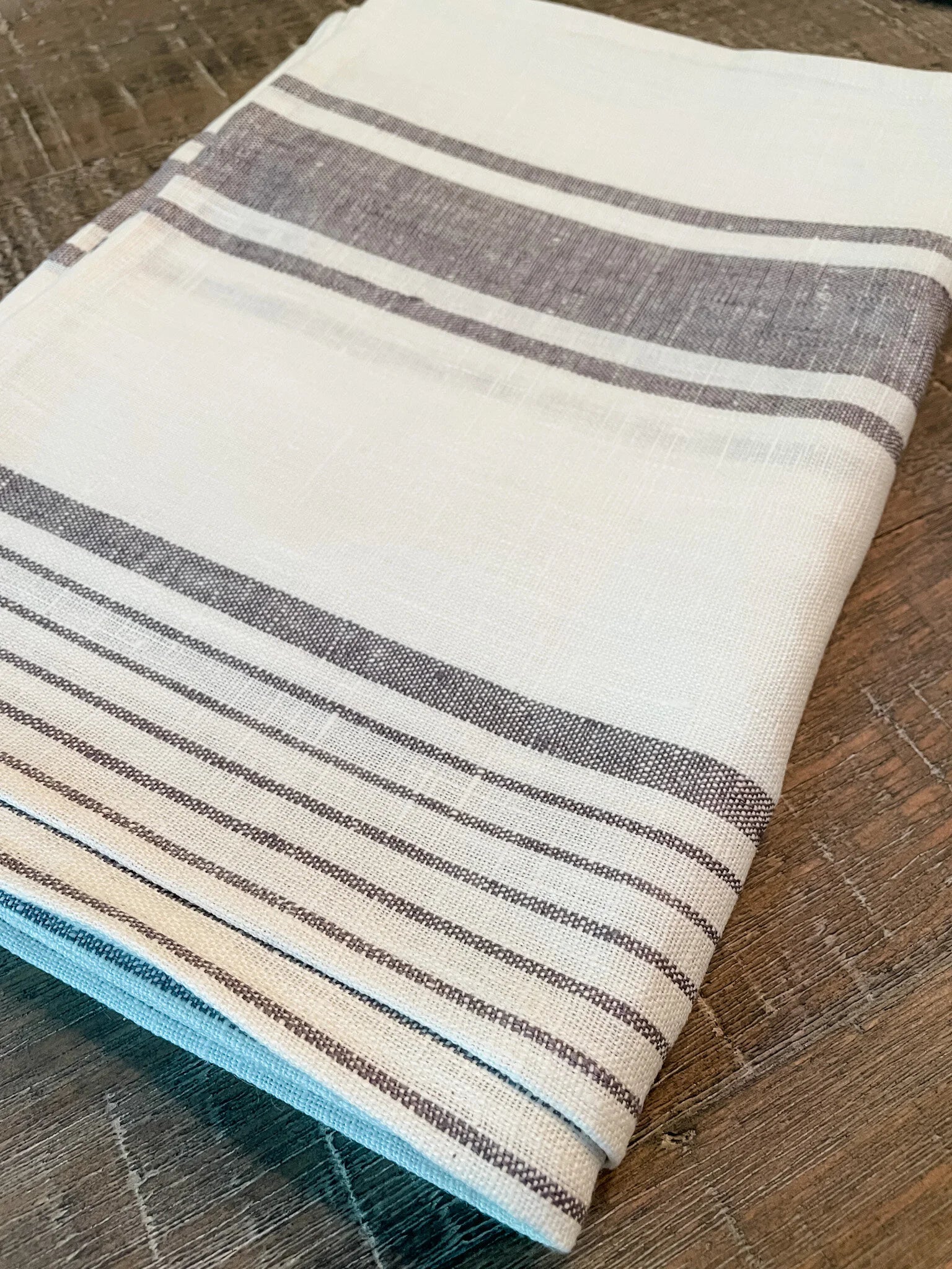 French Linen Placemats - Handmade in France - Set of 6