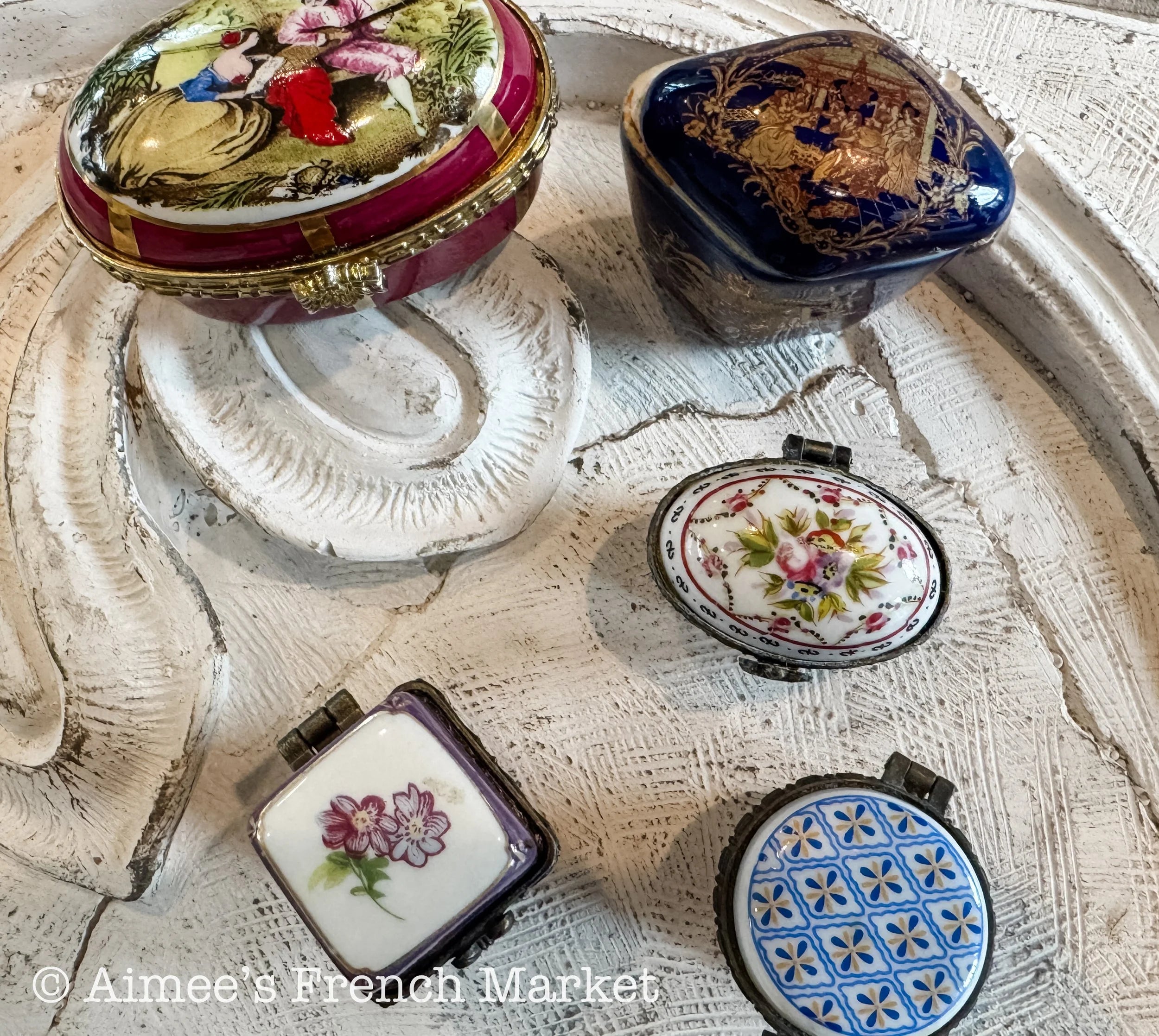 New Styles - Vintage Bijoux boxes - Great for Engagement!