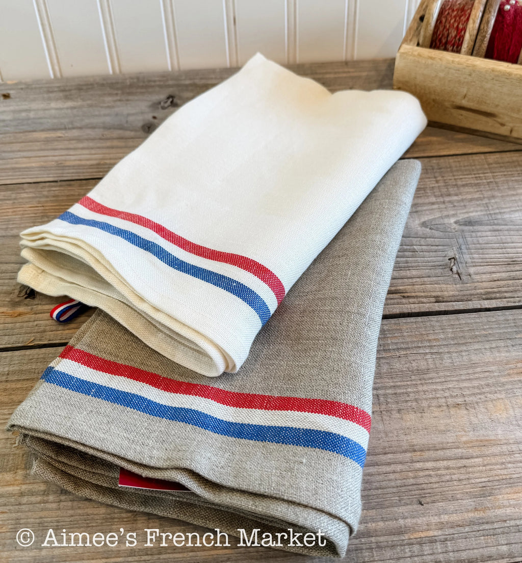 Coucke French Towels in French Colors