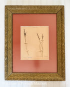 20% off - French Vintage Botanical with Antique French Frame - Large - No. 5