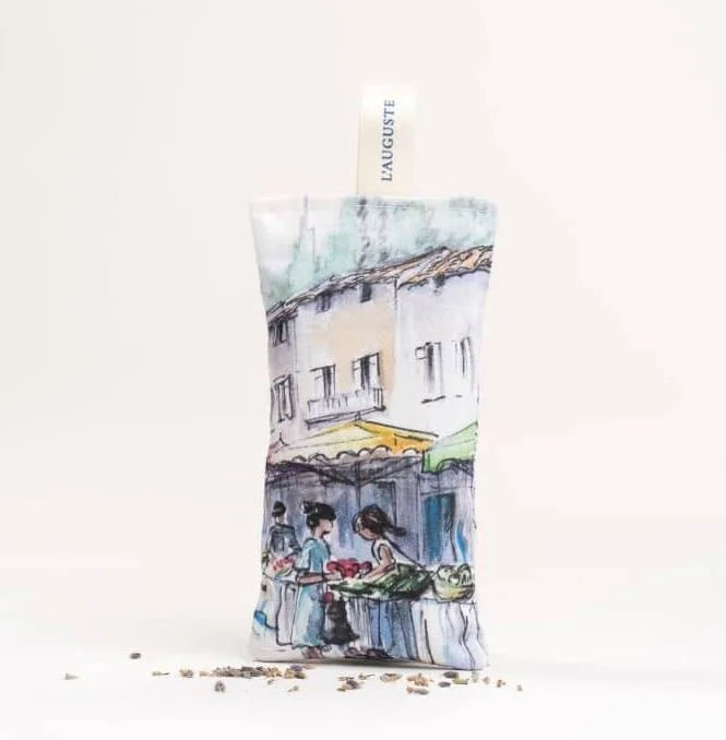 French Organic Lavender Sachets, NEW Designs - Handmade from original artwork