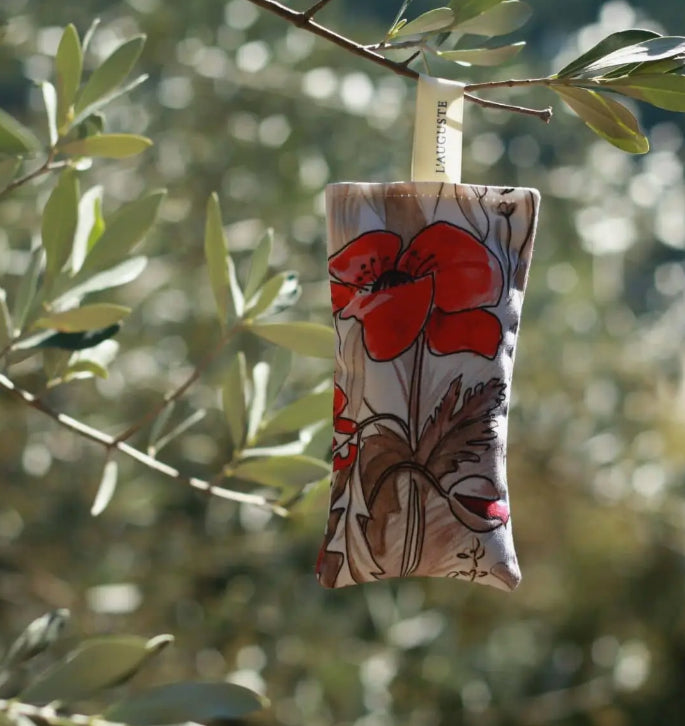 French Organic Lavender Sachets, NEW Designs - Handmade from original artwork
