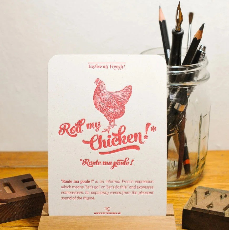 Roule ma Poule/Roll my Chicken Collection - Card Set or Art Print