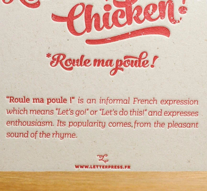 Roule ma Poule/Roll my Chicken Collection - Card Set or Art Print