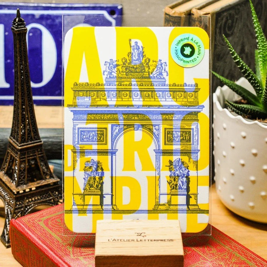 Paris in Bright Lights Cards from Vintage French Engravings, Set of 4  - Handmade in Paris