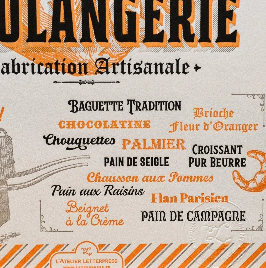 Art Prints from the Gastronomy Collection  - Made in Paris
