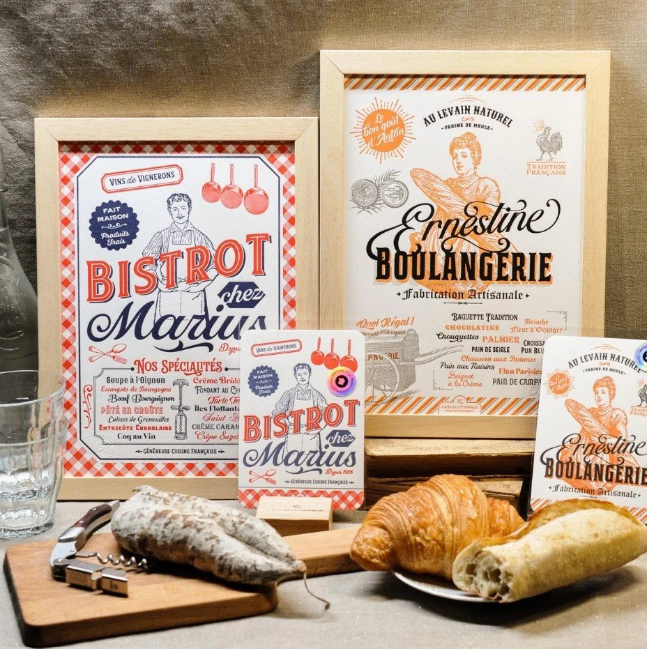 Art Prints from the Gastronomy Collection  - Made in Paris