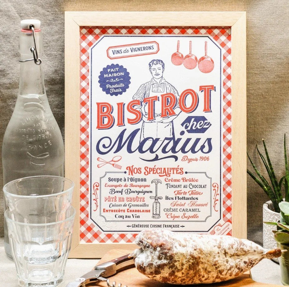 Art Prints from the Gastronomy Collection  - Made in Paris