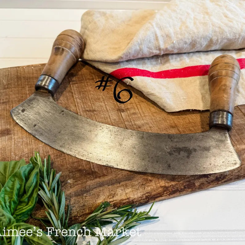 Vintage Herb Chopper/Mezzaluna/Hachoirs - c. 1920 (New Styles - July 2025)