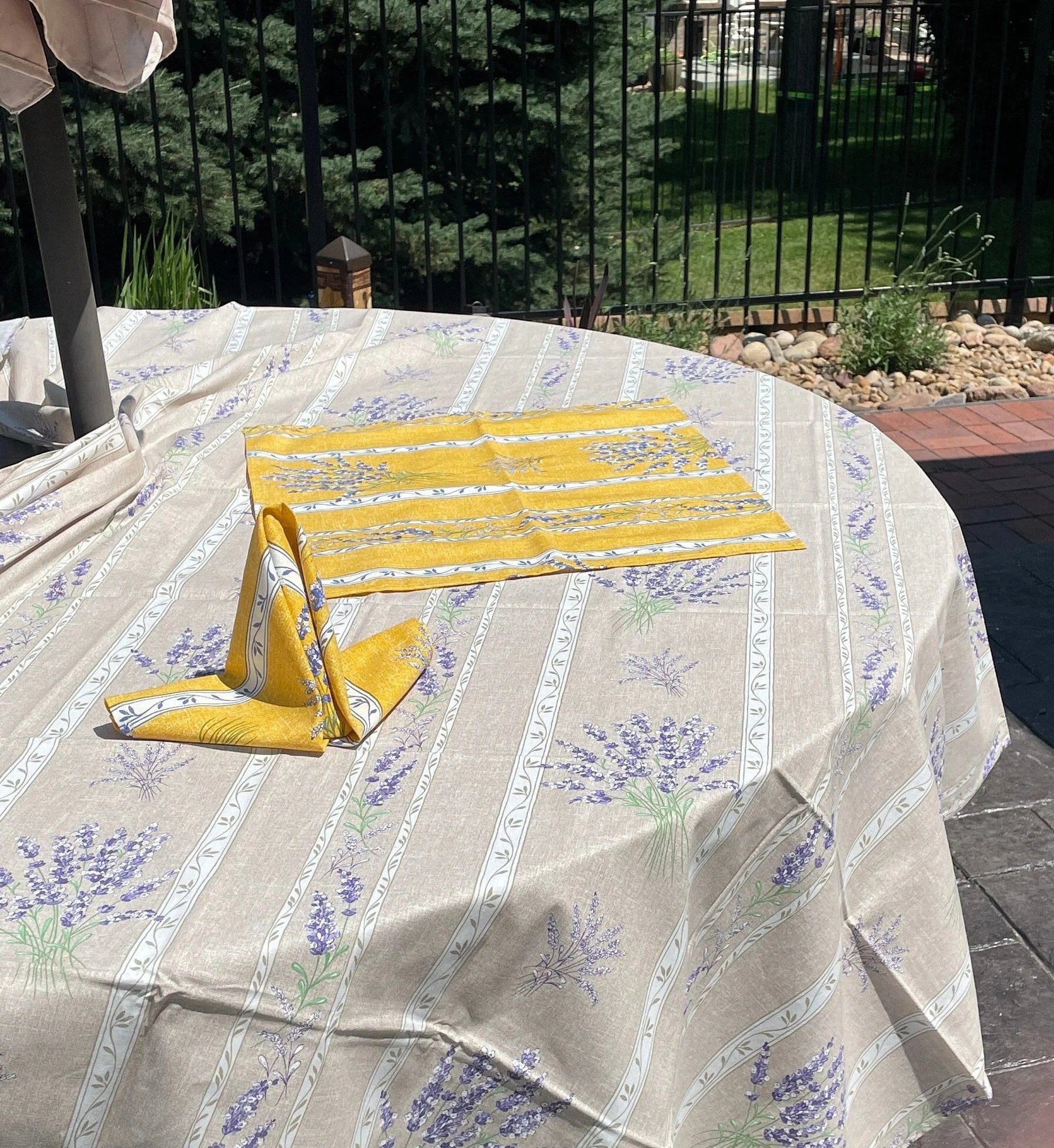 Handmade Provencal French Napkins, Large , Set of 4 | French Market Décor